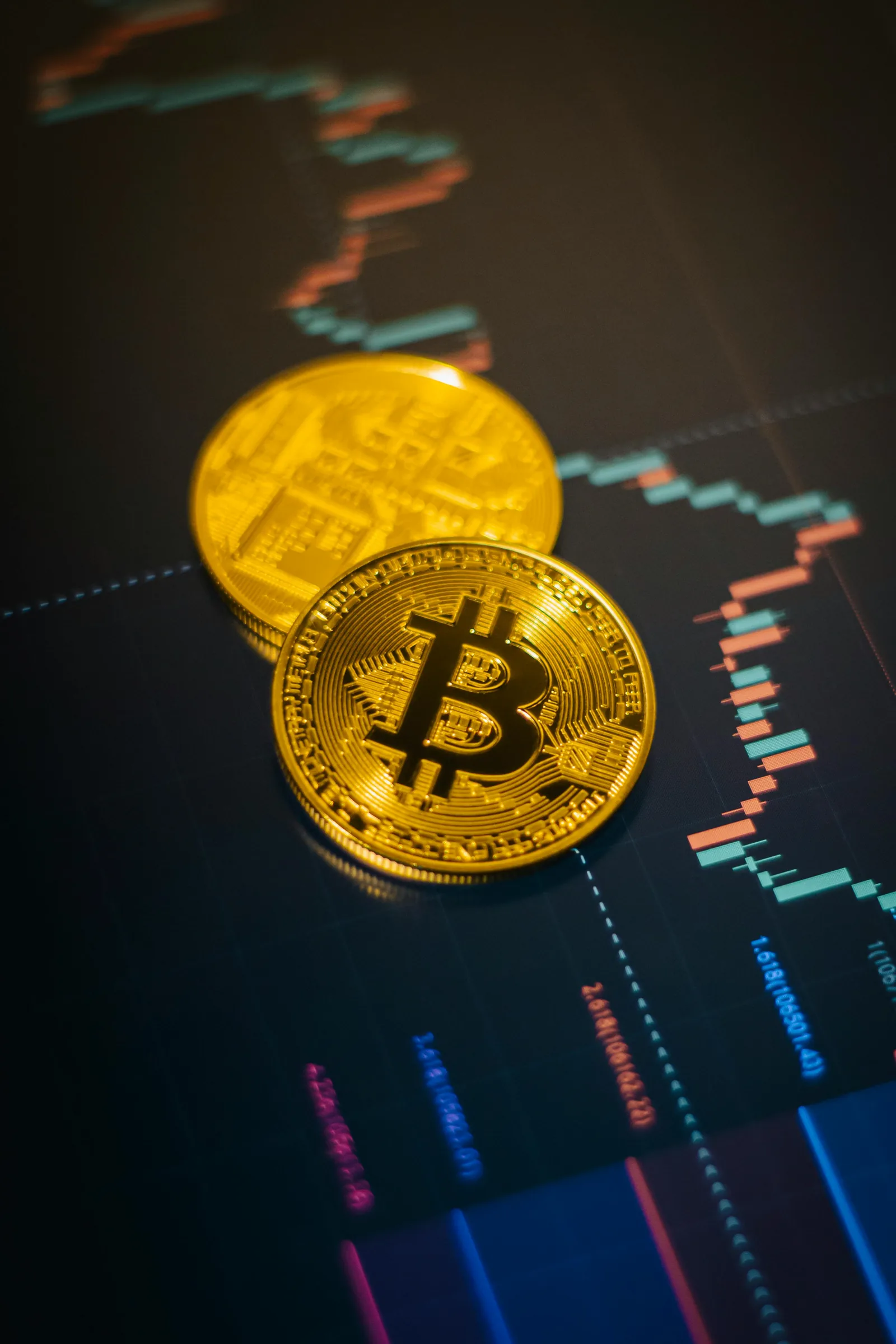 Bitcoin và biểu đồ giá crypto minh họa ảnh hưởng của FDV và total supply đến giá coin